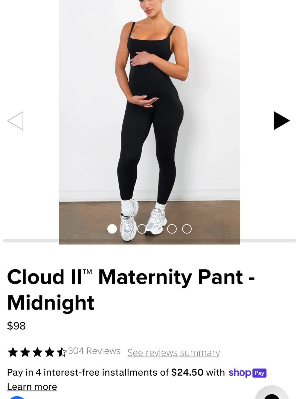 Cloud II™ Maternity Legging - Midnight Black